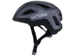 Victoria React LED Cycling Helmet Matt Titanium - L 59-62 cm