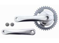 Vinty Kurbelsatz 170mm 38T Viereckige Achse - Silber