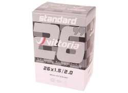 Vittoria 标准 内胎 26x1.5-2.0 安全阀 48mm - 黑色