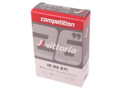 Vittoria Competitie Butyl インナー チューブ 19/23-571 Pv 48mm - ブラック