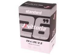 Vittoria Standard Chambre À Air 26x1.95-2.5 Valve Schrader 48mm - Noir