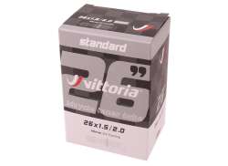 Vittoria Standard Indre Slange 26x1.5-2.0 Dv 40mm - Sort