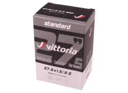 Vittoria Standard Innerrör 27.5x1.50-2.0 Sv 48mm - Svart