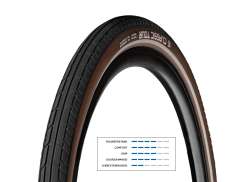 Vredestein 轮胎 Classic 旅行 28x1.50 反光 - Bl/棕色