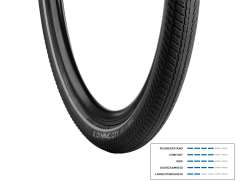 Vredestein Tire 28X1.75 Dynamic City Black Refl.