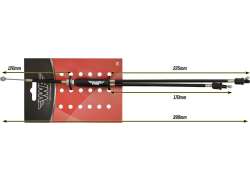 VWP Cablu Rotor Superior BMX Freestyle 390mm Complet - Negru