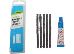 Weldtite Tubeless Reparatur Kit 6-Teilig - Schwarz