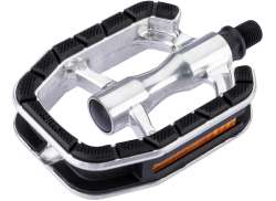 Wellgo LU-T4 Pedaler 1/2&quot; Aluminium - Svart/Silver