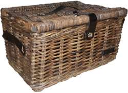 Wicked Bicycle Basket With Flap 50x40x30cm - Brown (L)