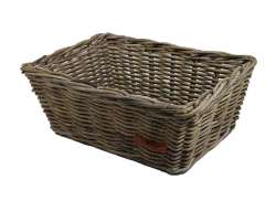 Wicked Trapezium Bicycle Basket 45 x 33 x 19cm Rattan -Brown