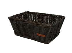 Wicked Trapezium Fahrradkorb 45 x 33 x 19cm Rattan - Schwarz