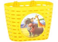 Widek Childrens Basket Animals Kingdom - Yellow