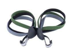 Widek Cinghia Bungee Tripla 65cm Con Ganci - Nero/Verde/Grigio