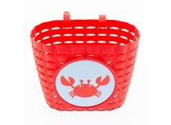 Widek Clappy Crab 自行车篮 - 红色