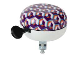 Widek Ding Dong Bicycle Bell &#216;80mm - Mosaic Purple