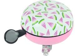 Widek Ding Dong Meloen Bicycle Bell &Oslash;80mm - Pink/White/Green