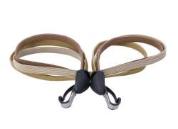 Widek Triple Bungee Strap 80cm With Hooks - Gold/Beige