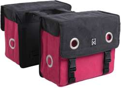 Willex Lona Doble Alforja 40L - Rojo/Negro