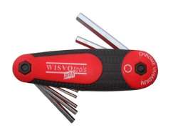 Wisvo 多功能工具 8-零件 Inus 2-8 - 红色/黑色
