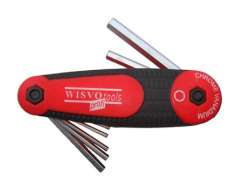 Wisvo Multi-Ferramenta 8-Peças Inus 2-8 - Vermelho/Preto