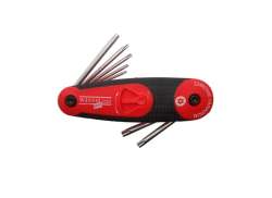 Wisvo Multi-Tool Torx TX9-TX40 8-Parts - Red/Black