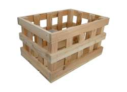 Woodybox Přepravka Na Kolo 20L Dřevo - Hnědá