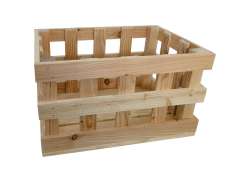 Woodybox Přepravka Na Kolo 20L Dřevo - Hnědá