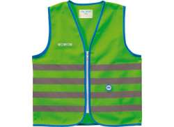 WOWOW Fun Jacket Reflective Children´s Vest Green - Size S