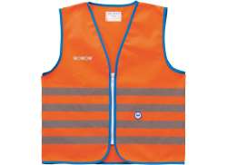 WOWOW Fun Jacket Reflective Children´s vest Orange - Size L