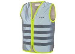 Wowow Fun Reflecting Childrens Vest Silver/Gray - L
