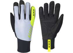 Wowow Noche Stroke Guantes De Ciclismo Black/Silver/Yellow