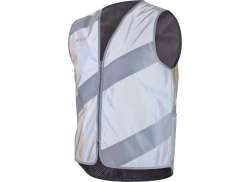 Wowow Roadie Full Reflective Vest Sleeveless Gray/Silver