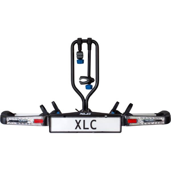 XLC Azura LED 2.0 Bagaznik Rowerowy 2-Rowery - Czarny/Srebrny