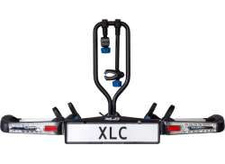 XLC Azura LED 2.0 Bagaznik Rowerowy 2-Rowery - Czarny/Srebrny