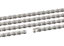 XLC Bicycle Chain 1V 3/32 Inch 124 Links - Silver