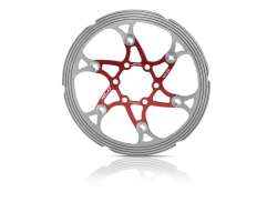 XLC BRX59 Brake Disc &#216;160mm 6-Hole - Red/Silver