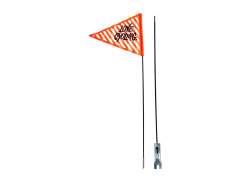 XLC C01 S&auml;kerhetsflagga 2-Delar - Svart/Orange