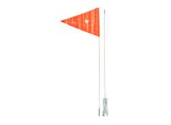 XLC C01 S&auml;kerhetsflagga 2-Delar - Vit/Orange