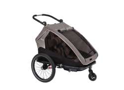 XLC DuoS Childrens Cart 2-Children - Gray/Black