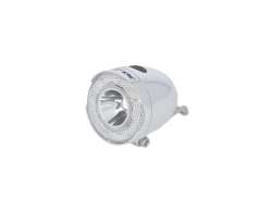 XLC E01 Lampka Przednia LED Baterie - Chrom