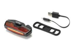 XLC Elara Zadn&iacute; Světlo LED Baterie USB - Čern&aacute;