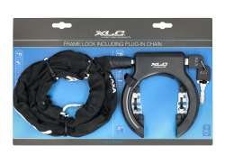 XLC Fantomas II Frame Lock + Plug-In Cable 120cm Ø5.5mm - Bl