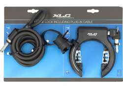 XLC Fantomas II Frame Lock + Plug-In Cable 180cm Ø10mm - Bl