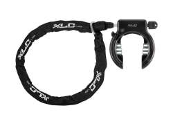 XLC Fantomas II 框架锁 + 插入式链条 &Oslash;5.5mm 120cm - 黑色