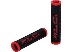 XLC G07 Dual Couleur Poign&eacute;es 125mm - Noir/Rouge