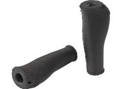 XLC Grip Synthetic Leather 135/92mm - Black (2)