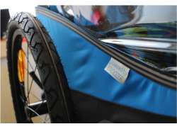 XLC Mono 자전거 트레일러 1 어린이 - 실버/블루