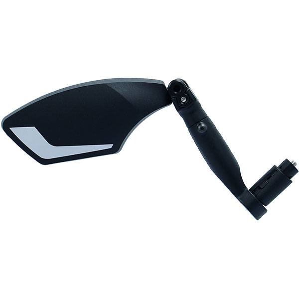 XLC MR-K23 Specchio Moto Blu HD – Infrangibile, Antiriflesso, Regolabile 3D, Con Riflettore, Fissaggio Interno 14.8-22.5mm