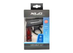 XLC Proxima Pro Plus S25+ Belysningssats LED Batteri USB - Svart