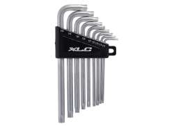 XLC S102 Torx Wrench Set TX10-TX50 9-Parts - Silver